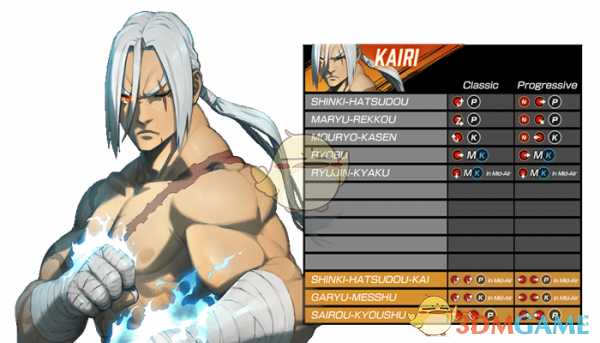 《格斗领域EX》全角色出招表