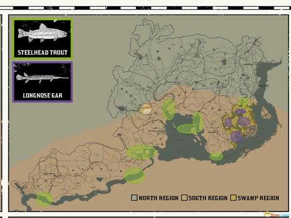 《荒野大镖客2》生存大师10挑战任务钓鱼位置分享