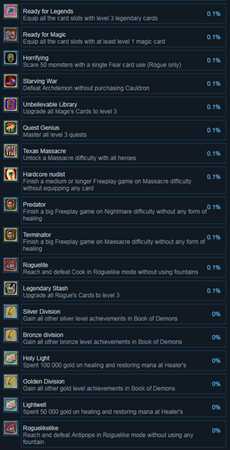 《恶魔之书》全成就一览