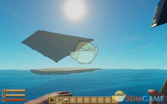 《木筏求生》倒置屋顶建造教学