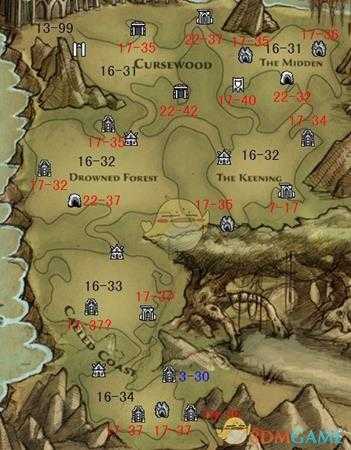 《阿玛拉王国:惩罚》全地图怪物等级一览