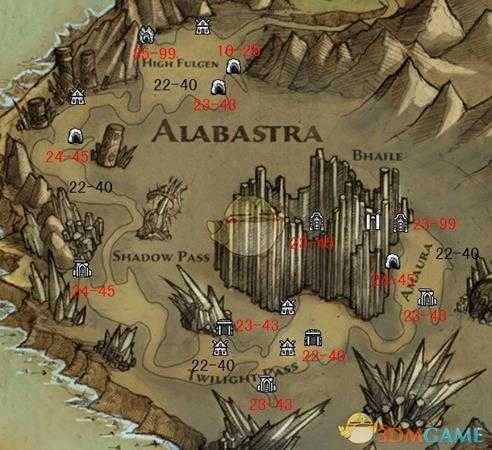 《阿玛拉王国:惩罚》全地图怪物等级一览