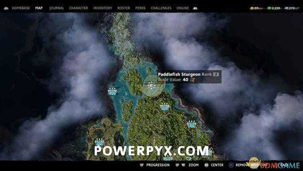 《孤岛惊魂：新曙光》全钓鱼位置一览