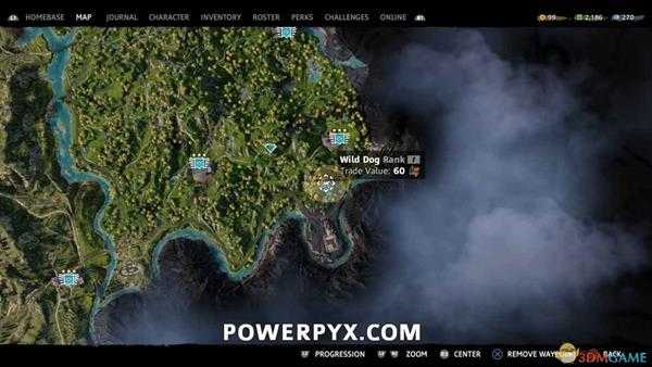 《孤岛惊魂：新曙光》野狗狩猎位置指南