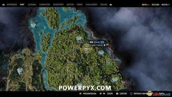 《孤岛惊魂：新曙光》驼鹿狩猎位置指南