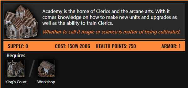 《Bannermen》建筑物属性一览