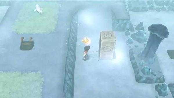 ns宝可梦双子岛怎么推石头