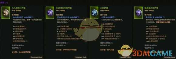 《恐怖黎明》被遗忘的诸神新附魔属性一览