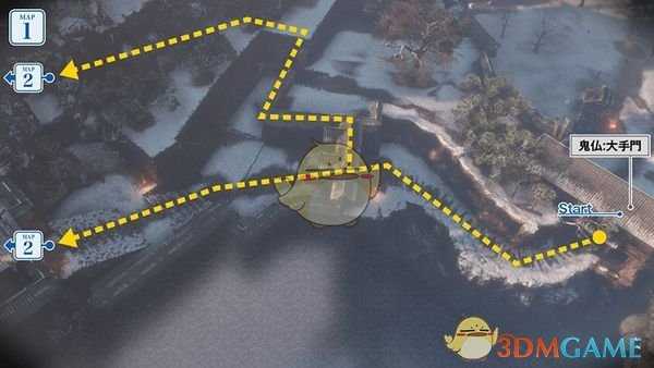 《只狼：影逝二度》如何从大手门尽快到苇名城本城