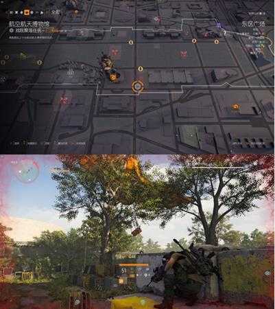 《全境封锁2》东区广场装备空投箱的位置分享