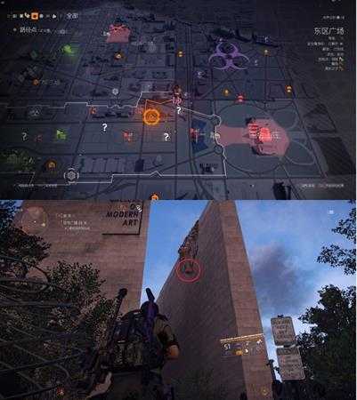 《全境封锁2》东区广场装备空投箱的位置分享