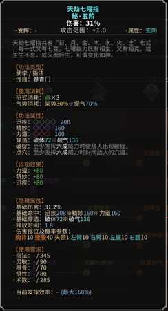 《太吾绘卷》玄阴指法之界青门一览