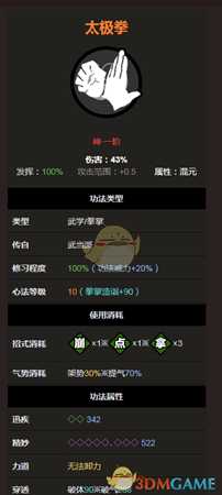 《太吾绘卷》拳法神一品大全之太极拳