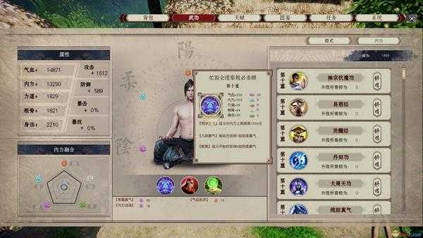 《武林志》九阴真经属性一览