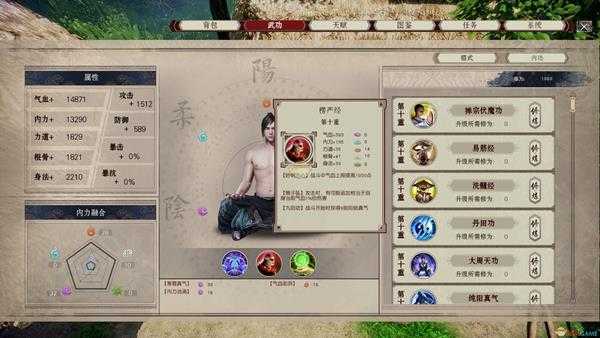 《武林志》九阳神功属性一览