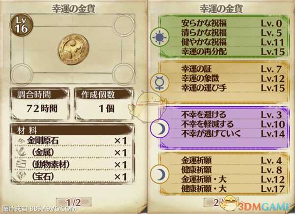 《莉蒂与苏尔的工作室:不可思议绘画之炼金术士》装备配置推荐