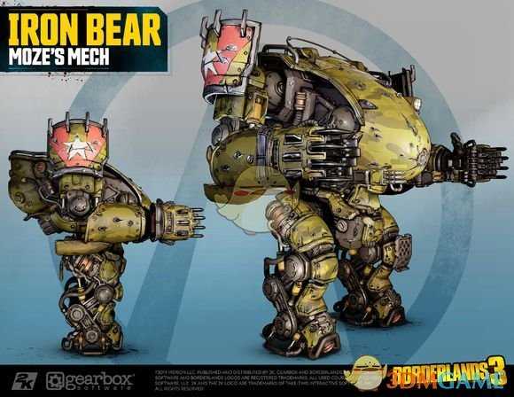 《无主之地3》枪手Moze角色设定图一览