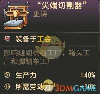 《纪元1800》罐头厂工会布局图