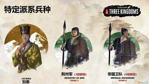 《全面战争：三国》刘表专属兵种一览