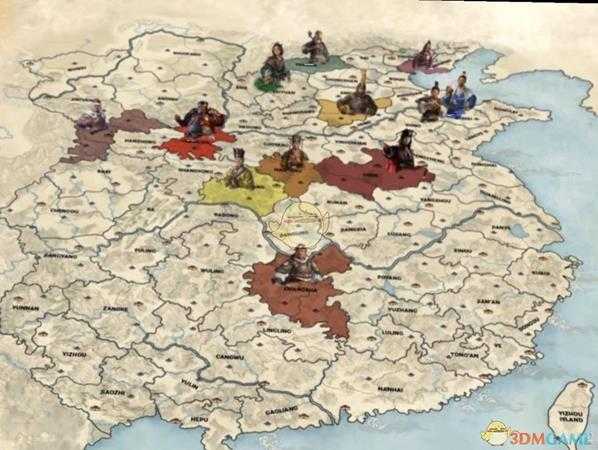 《全面战争：三国》诸侯分布位置图分享