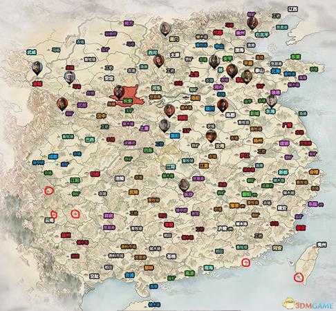 《全面战争:三国》游戏资源地图分享