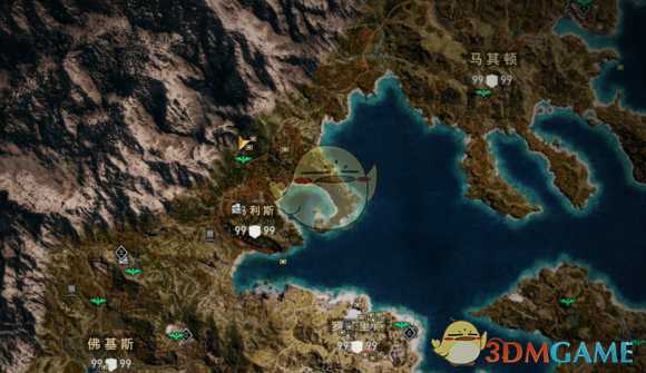 《刺客信条:奥德赛》赫菲斯托斯的工坊位置