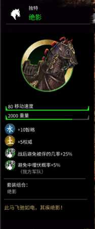 《全面战争:三国》绝影马的属性分享
