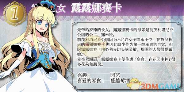 《王冠之心》七位公主人物介绍