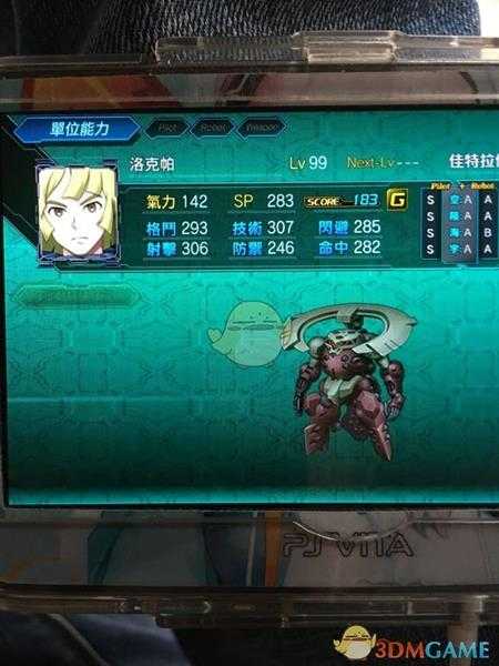 《超级机器人大战X》全角色LV99六维一览