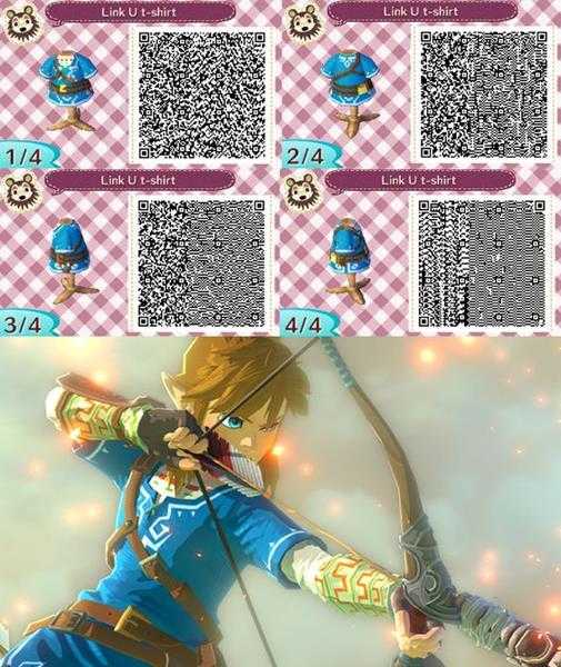 《集合啦！动物森友会》塞尔达衣服二维码