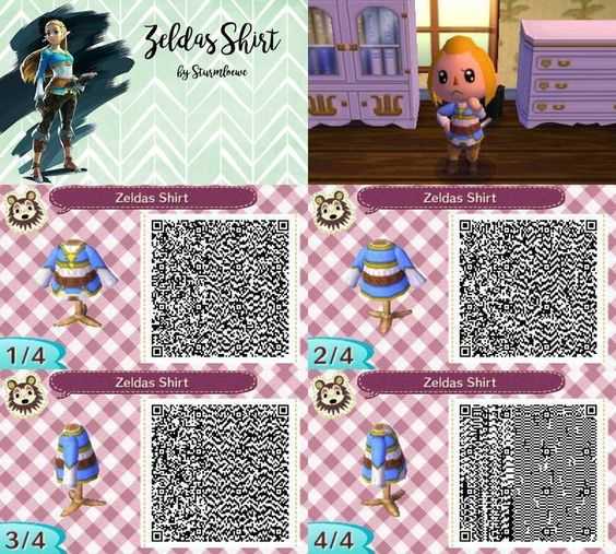 《集合啦！动物森友会》塞尔达衣服二维码