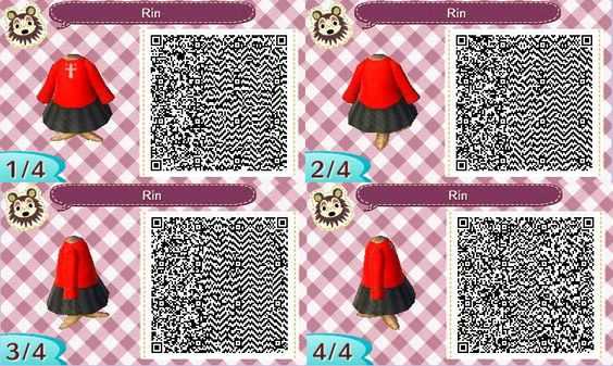 《集合啦！动物森友会》Fate衣服二维码