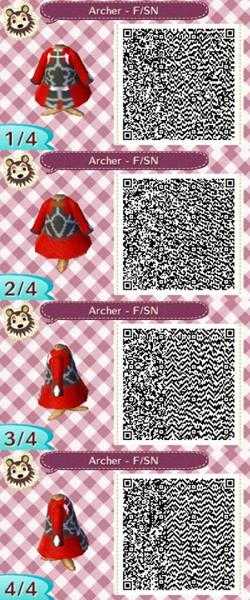 《集合啦！动物森友会》Fate衣服二维码