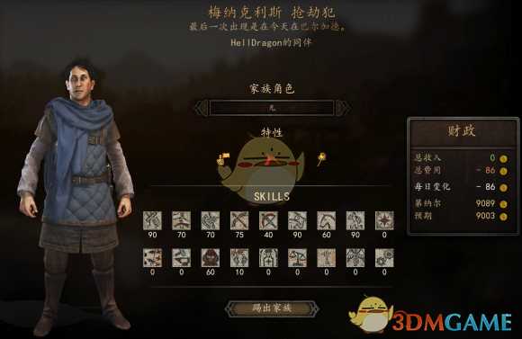 《骑马与砍杀2》全NPC属性特长一览