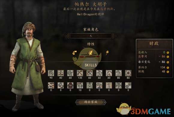 《骑马与砍杀2》全NPC属性特长一览