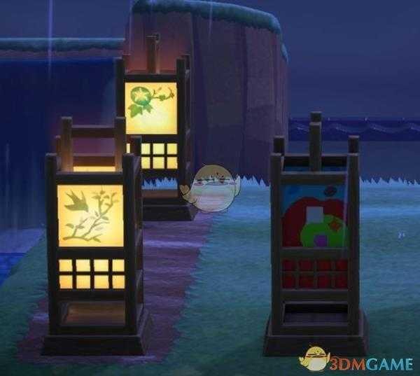 《集合啦！动物森友会》方形纸罩座灯的色彩分析