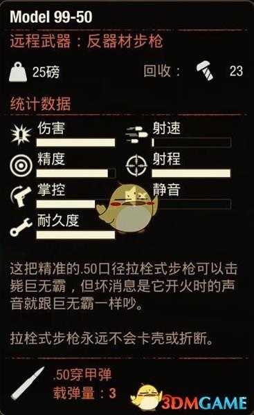 《腐烂国度2》Model9950狙击枪属性分享