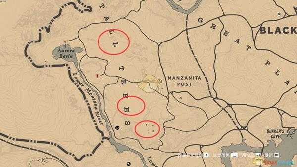 《荒野大镖客2》美洲黑熊及大灰熊刷新位置一览