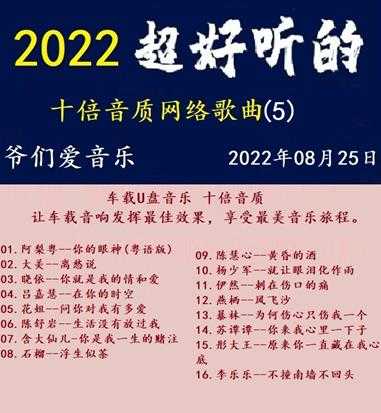 群星《2022超好听的十倍音质网络歌曲(5)》WAV分轨