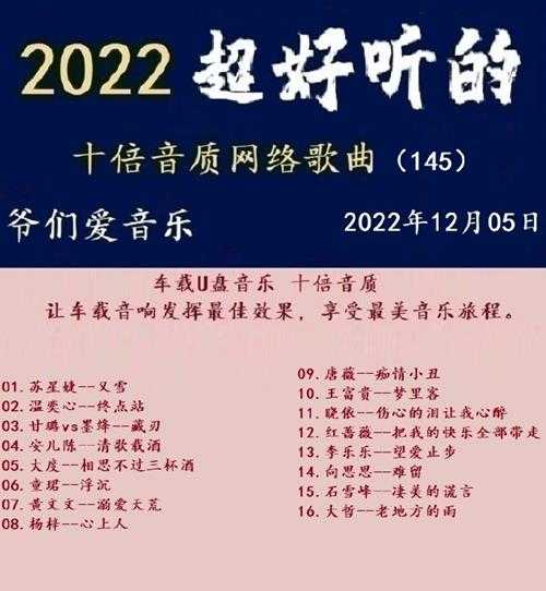 群星《2022超好听的十倍音质网络歌曲(145)》WAV分轨