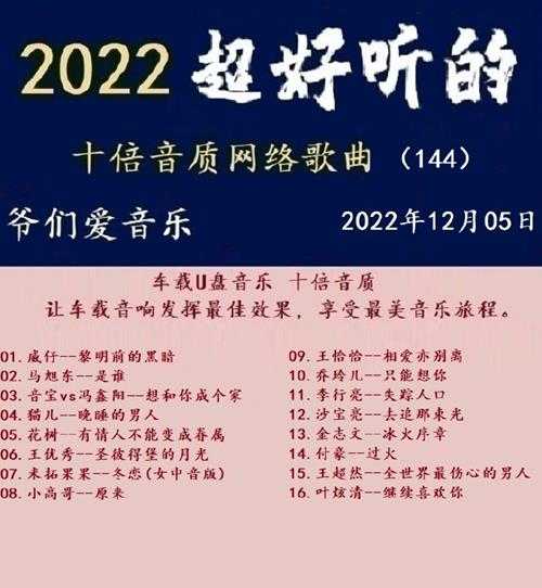 群星《2022超好听的十倍音质网络歌曲(144)》WAV分轨