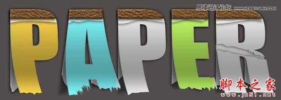 Photoshop设计制作彩色贴纸创意艺术字教程