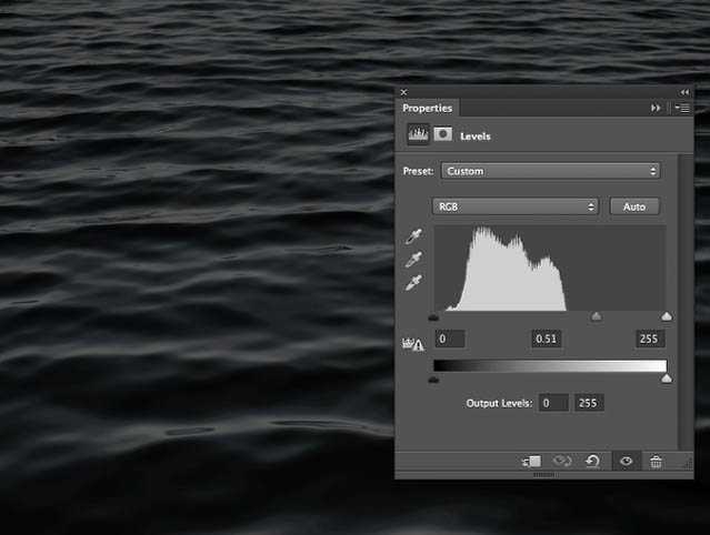 photoshop利用置换滤镜快速制作动感水波字