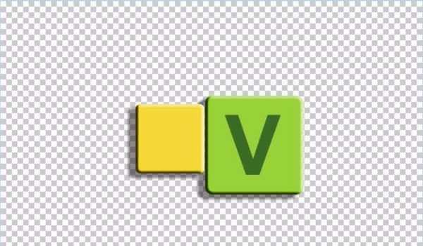 ps中怎么设计彩色的积木并添加文字?