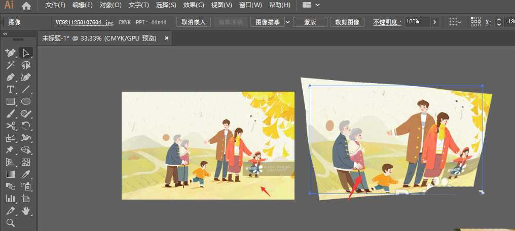 ai2019照片鱼眼效果怎么弄? ai图片添加鱼眼效果的技巧